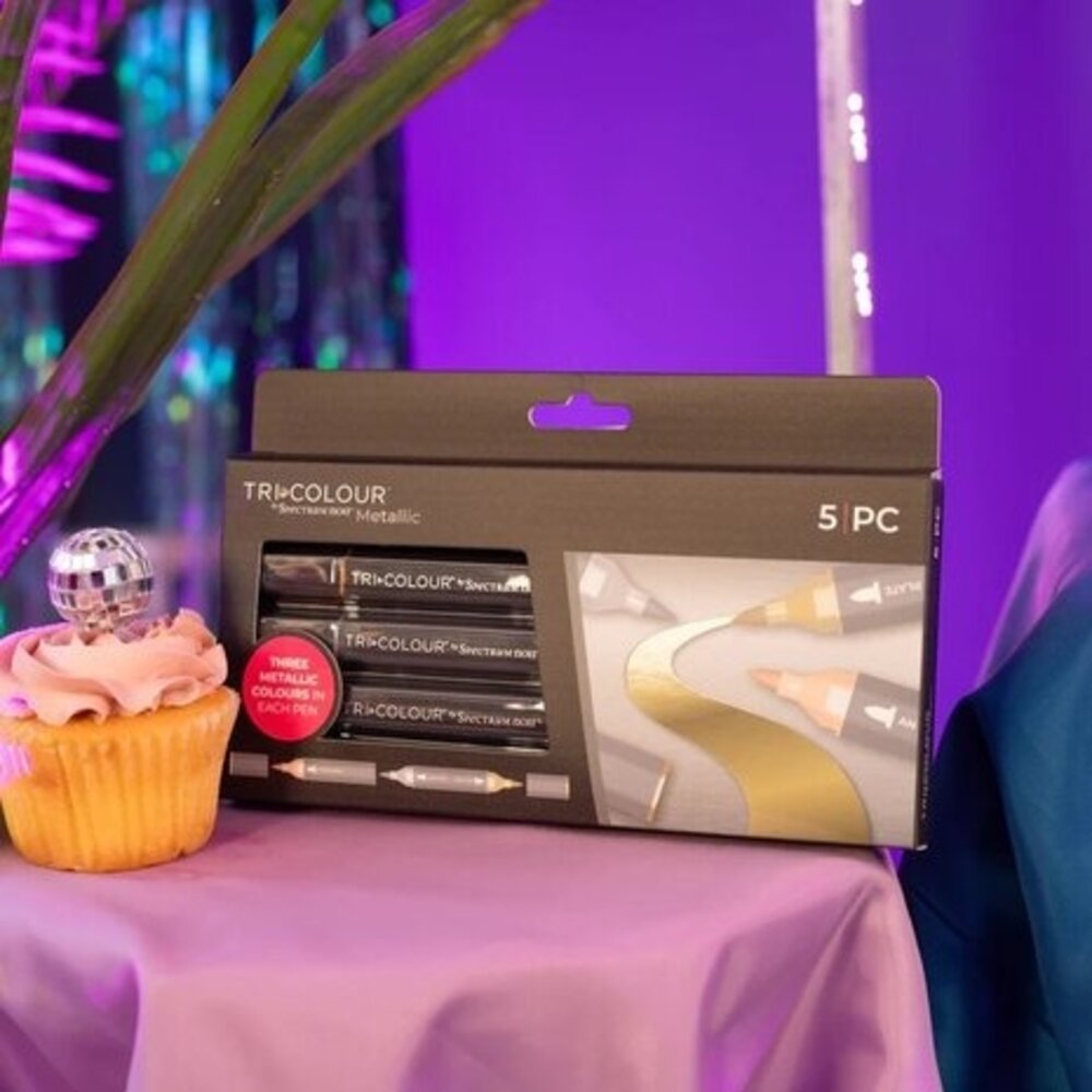 Spectrum Noir TriColour Metallic Pens (SN-TCMET-SET5) Spectrum Noir TriColour Metallic Pens (SN-TCMET-SET5)