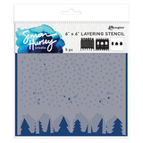 Simon Hurley Create Winter Scene Maker 6x6 Inch Masking Stencils (HUS84785)