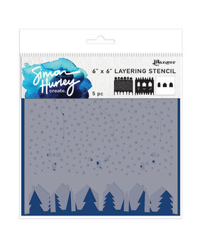 Simon Hurley Create Winter Scene Maker 6x6 Inch Masking Stencils (HUS84785) Simon Hurley Create Winter Scene Maker 6x6 Inch Masking Stencils (HUS84785)