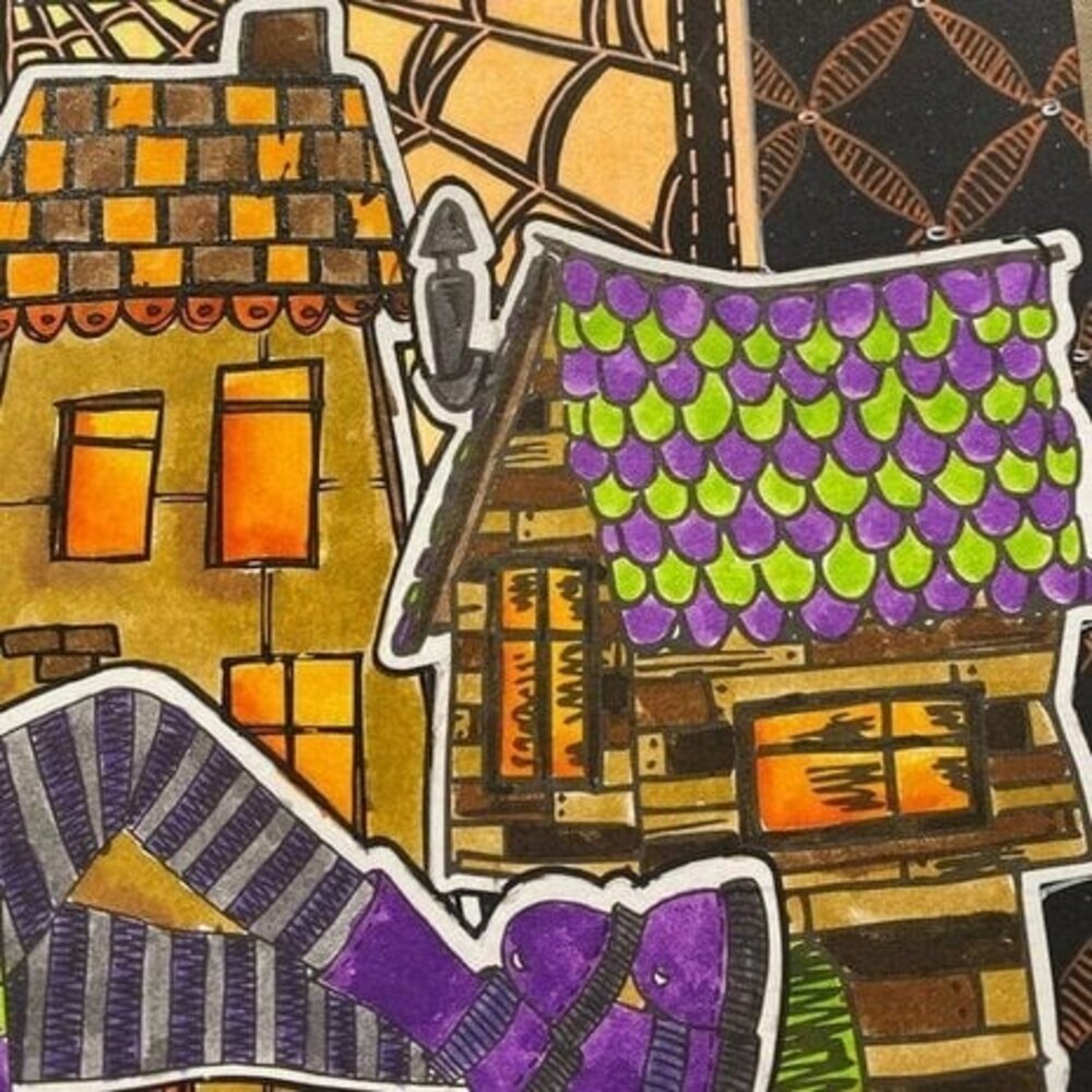 Ranger Dylusions Die Cuts Me Houses (DYA81524)