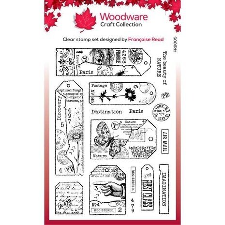 Woodware Tag Collection Clear Stamps (FRB005) Woodware Tag Collection Clear Stamps (FRB005)