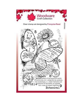 Woodware Paper Nib Butterfly Clear Stamps (FRS1022)