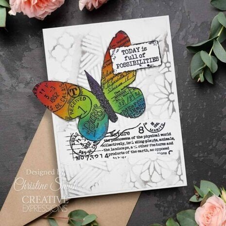 Woodware Paper Nib Butterfly Clear Stamps (FRS1022)
