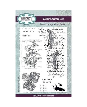 Creative Expressions Sam Poole Clear Stamp A6 Faded Flora (CEC1046) Creative Expressions Sam Poole Clear Stamp A6 Faded Flora (CEC1046)