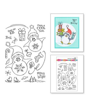 Stampendous! Snowy Penguins Clear Stamps (STP-220)