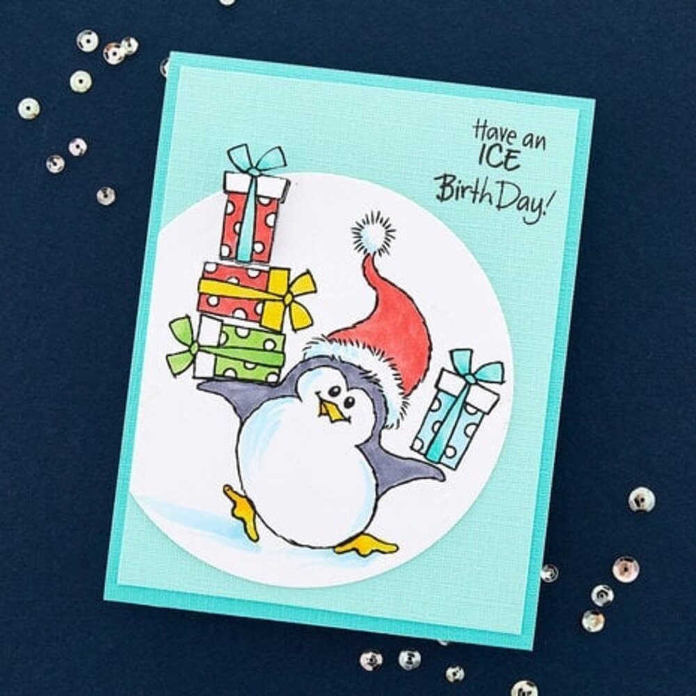 Stampendous! Snowy Penguins Clear Stamps (STP-220) Stampendous! Snowy Penguins Clear Stamps (STP-220)