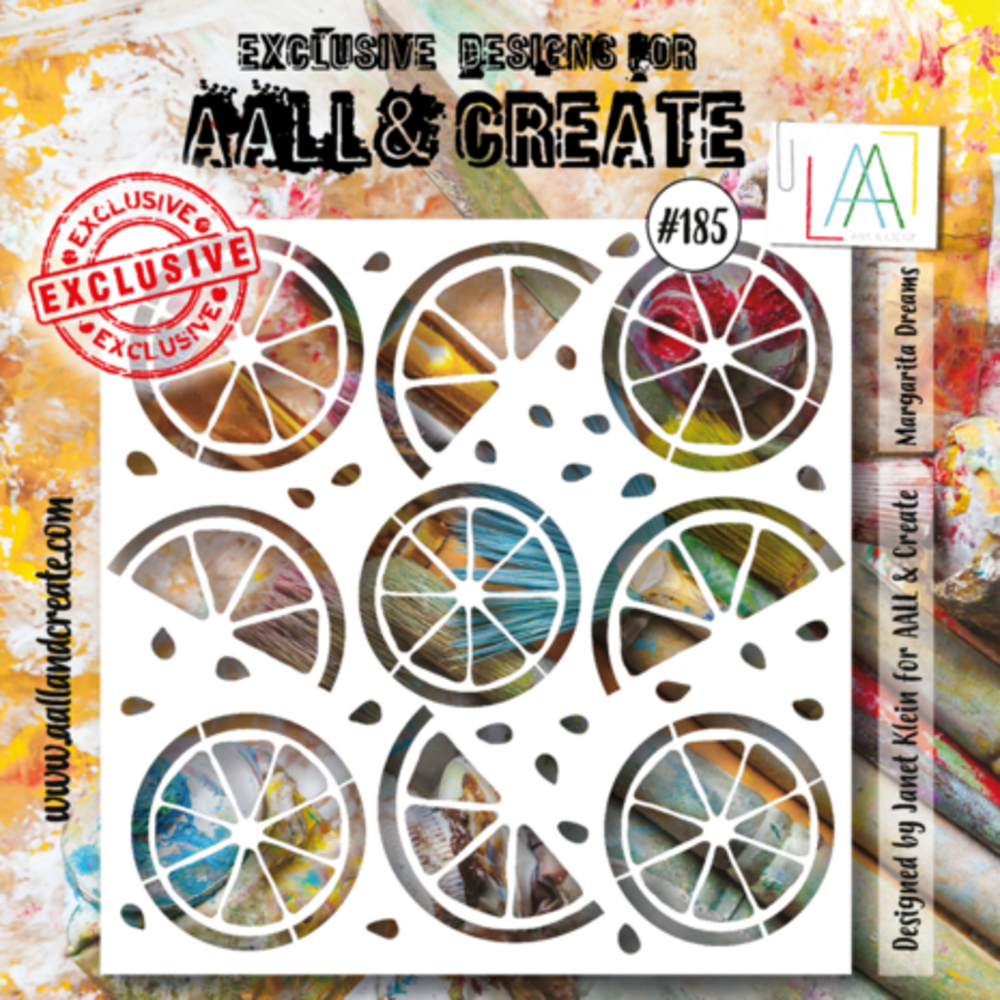 AALL and Create Masking Stencil 6x6 Inch Margarita Dreams (AALL-PC-185)
