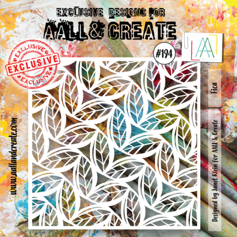 AALL and Create Masking Stencil 6x6 Inch Fica (AALL-PC-194) AALL and Create Masking Stencil 6x6 Inch Fica (AALL-PC-194)