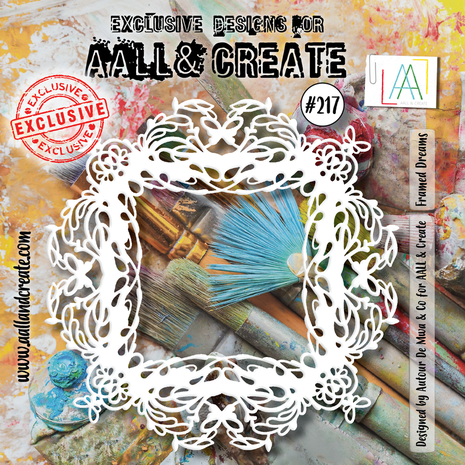 AALL and Create Masking Stencil 6x6 Inch Framed Dreams (AALL-PC-217)