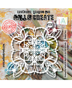 AALL and Create Masking Stencil 6x6 Inch Beaded Lace (AALL-PC-220)*