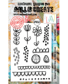 AALL and Create Clear Stamp Set A6 Skool Scrawls (AALL-TP-1067)