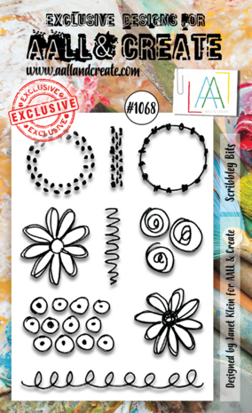 AALL and Create Clear Stamp Set A6 Scribbley Bits (AALL-TP-1068)