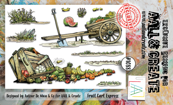 AALL and Create Clear Stamp Set A6 Fruit Cart Express (AALL-TP-1088)