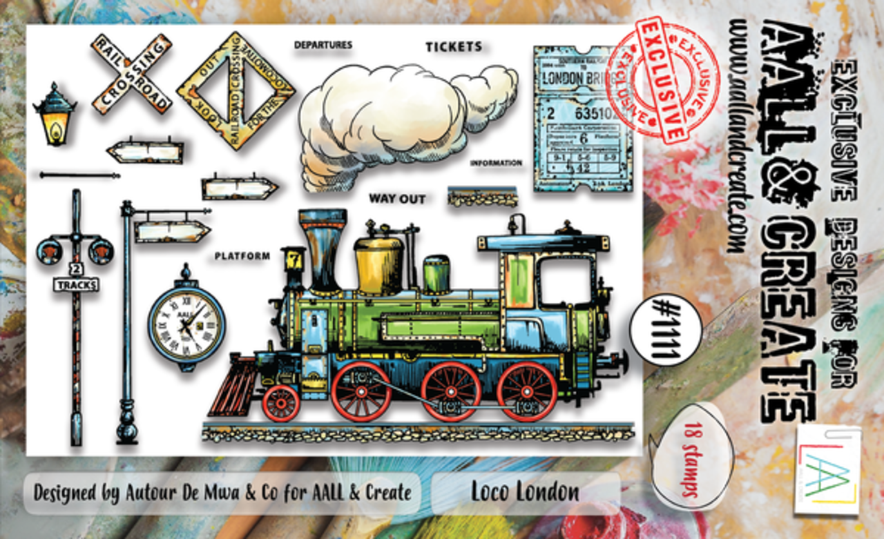 AALL and Create Clear Stamp Set A6 Loco London (AALL-TP-1111) AALL and Create Clear Stamp Set A6 Loco London (AALL-TP-1111)