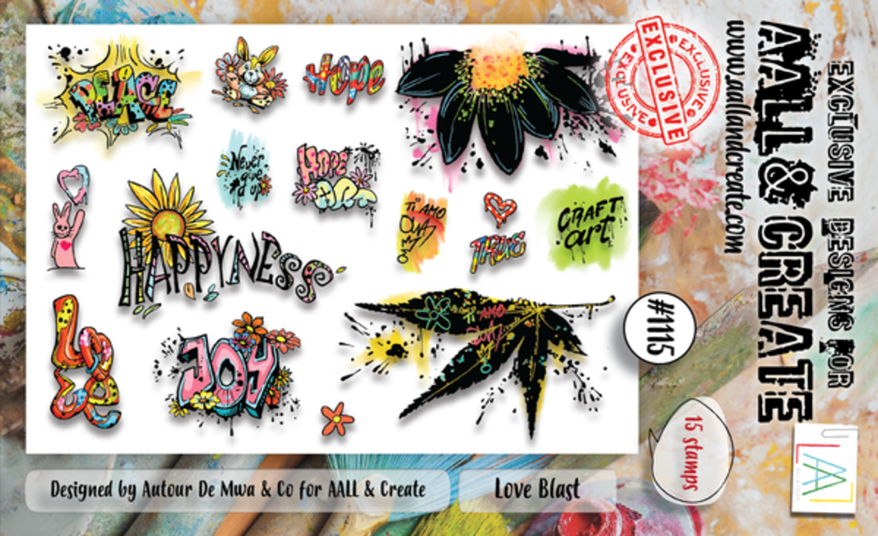 AALL and Create Clear Stamp Set A6 A Love Blast (AALL-TP-1115) AALL and Create Clear Stamp Set A6 A Love Blast (AALL-TP-1115)
