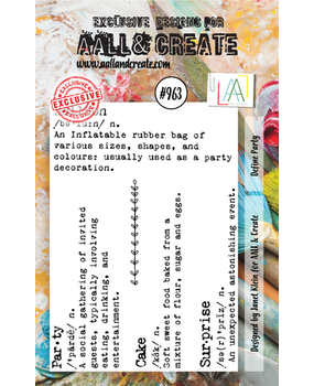 AALL and Create Clear Stamp Set A7 Define Party (AALL-TP-963) AALL and Create Clear Stamp Set A7 Define Party (AALL-TP-963)