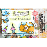 AALL and Create Clear Stamp Set A7 Purrfect Birthday (AALL-TP-966)
