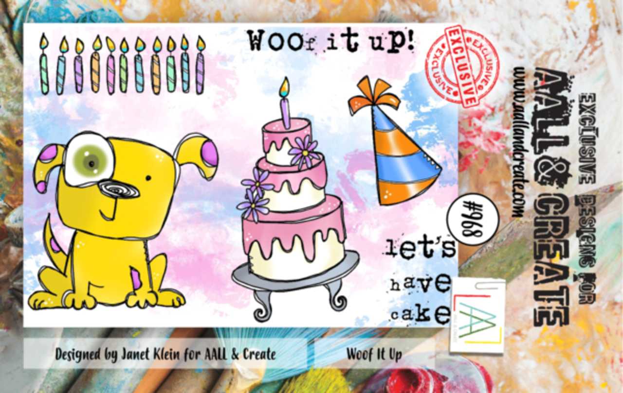 AALL and Create Clear Stamp Set A7 Woof It Up (AALL-TP-968) AALL and Create Clear Stamp Set A7 Woof It Up (AALL-TP-968)