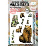 AALL and Create Clear Stamp Set A7 Grizzly Heights (AALL-TP-1097)