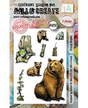 AALL and Create Clear Stamp Set A7 Grizzly Heights (AALL-TP-1097)