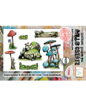 AALL and Create Clear Stamp Set A7 Forest Accoutrements (AALL-TP-1098)