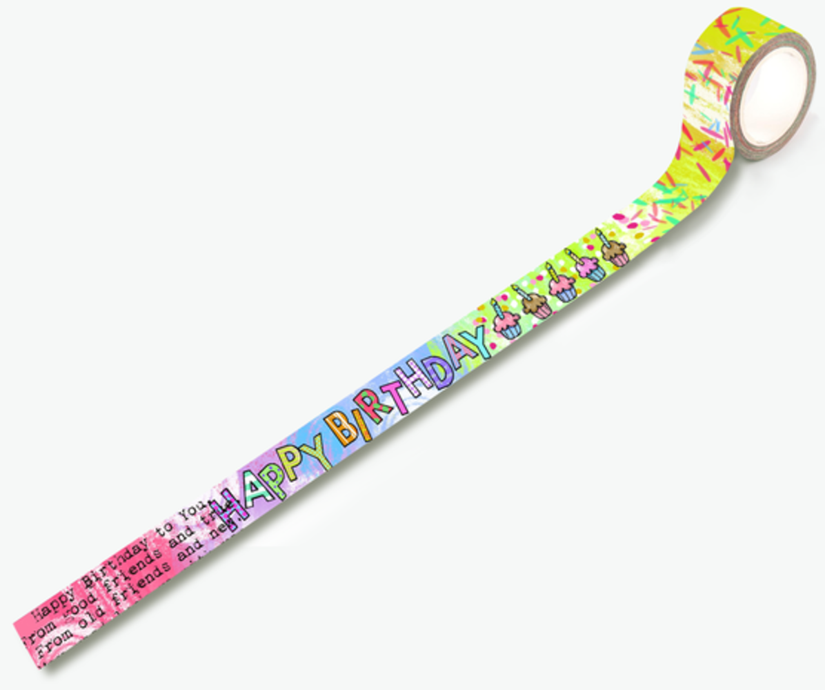 AALL and Create Washi Tape 25mm HBD2U (AALL-MT-054) AALL and Create Washi Tape 25mm HBD2U (AALL-MT-054)