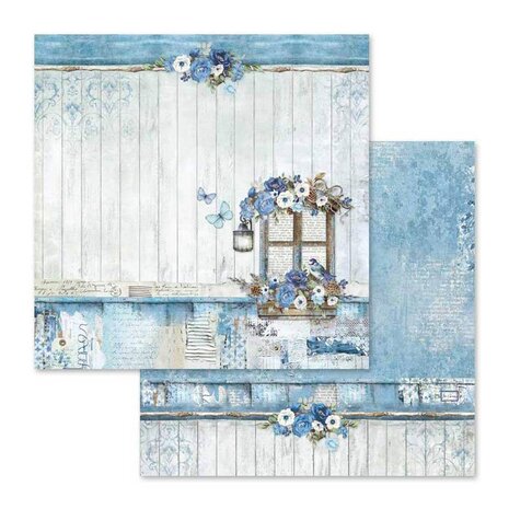Stamperia Blue Land 12x12 Inch Paper Pack (SBBL47) Stamperia Blue Land 12x12 Inch Paper Pack (SBBL47)