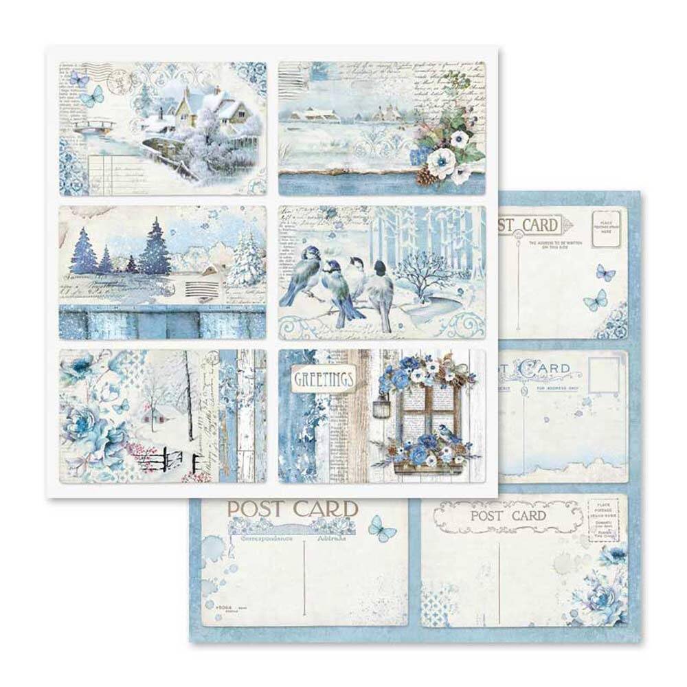Stamperia Blue Land 12x12 Inch Paper Pack (SBBL47) Stamperia Blue Land 12x12 Inch Paper Pack (SBBL47)