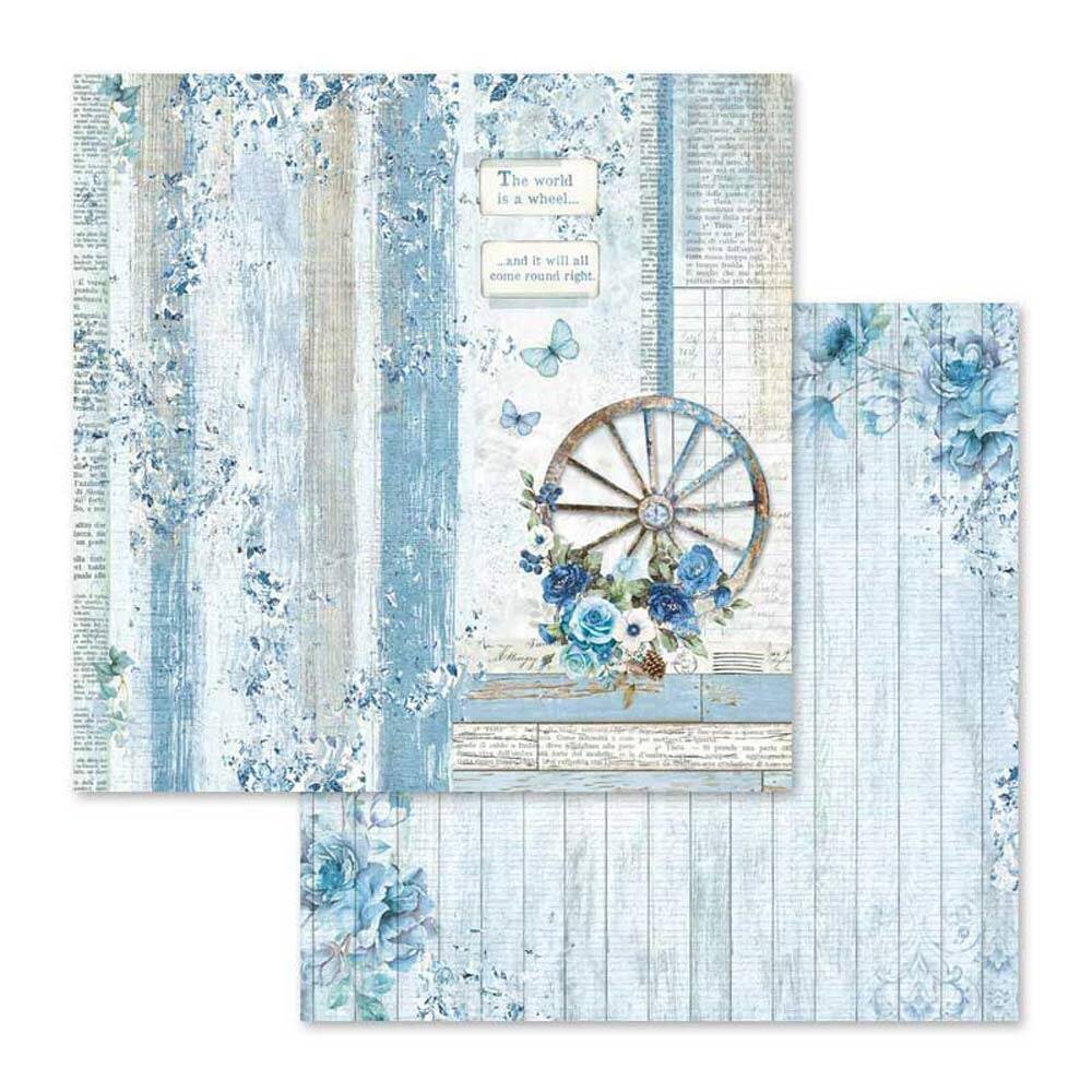 Stamperia Blue Land 12x12 Inch Paper Pack (SBBL47) Stamperia Blue Land 12x12 Inch Paper Pack (SBBL47)