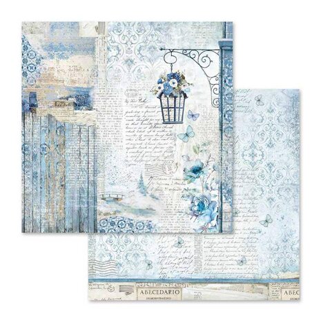 Stamperia Blue Land 12x12 Inch Paper Pack (SBBL47) Stamperia Blue Land 12x12 Inch Paper Pack (SBBL47)