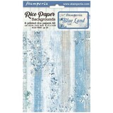 Stamperia Blue Land Rice Paper Backgrounds A6 (DFSAK6007)