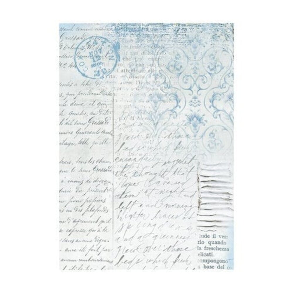 Stamperia Blue Land Rice Paper Backgrounds A6 (DFSAK6007) Stamperia Blue Land Rice Paper Backgrounds A6 (DFSAK6007)