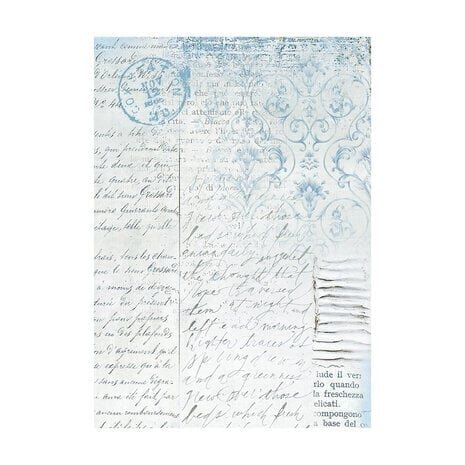 Stamperia Blue Land Rice Paper Backgrounds A6 (DFSAK6007) Stamperia Blue Land Rice Paper Backgrounds A6 (DFSAK6007)