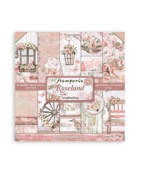 Stamperia Roseland 12x12 Inch Paper Pack (SBBL136) Stamperia Roseland 12x12 Inch Paper Pack (SBBL136)