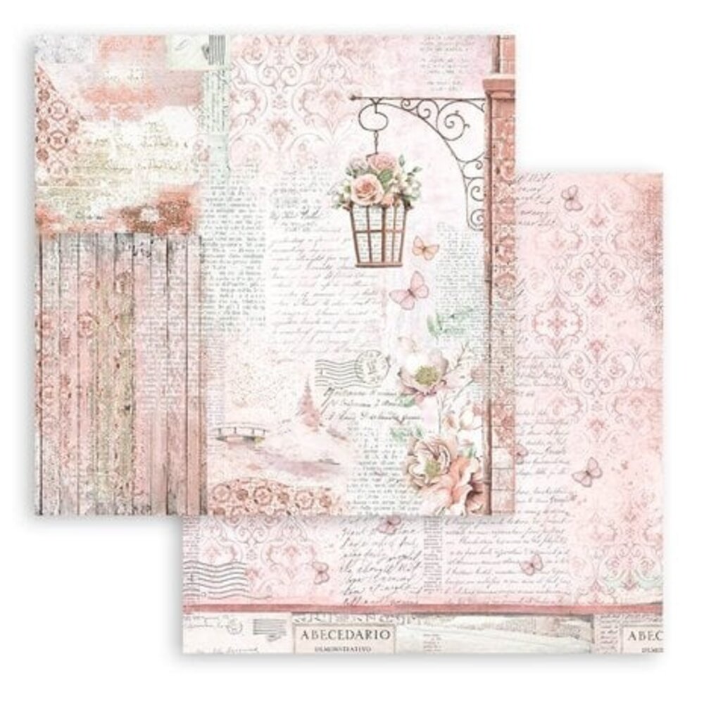 Stamperia Roseland 12x12 Inch Paper Pack (SBBL136) Stamperia Roseland 12x12 Inch Paper Pack (SBBL136)