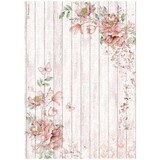 Stamperia Roseland Corners with Roses Rice Paper A4 (DFSA4779)*