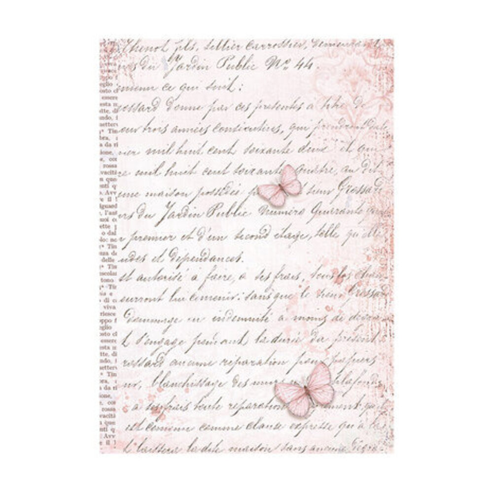 Stamperia Roseland Rice Paper Backgrounds A6 (DFSAK6006) Stamperia Roseland Rice Paper Backgrounds A6 (DFSAK6006)