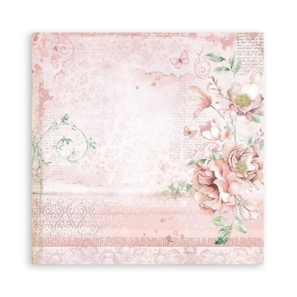 Stamperia Blue and Roseland 12x12 Inch Fabric Sheets (SBPLT15) Stamperia Blue and Roseland 12x12 Inch Fabric Sheets (SBPLT15)