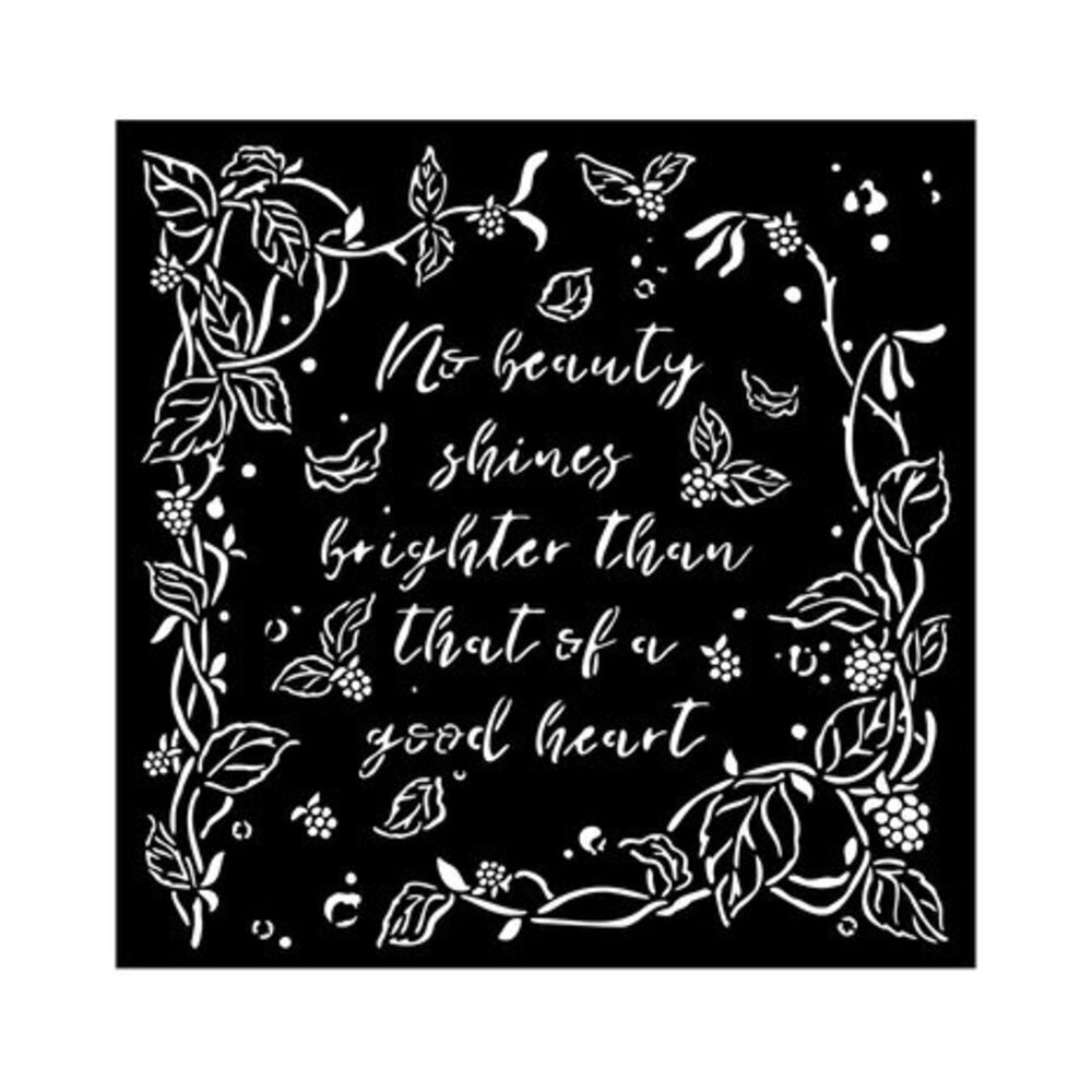 Stamperia Woodland Thick Stencil 18x18cm Frame with Leaves (KSTDQ91) Stamperia Woodland Thick Stencil 18x18cm Frame with Leaves (KSTDQ91)