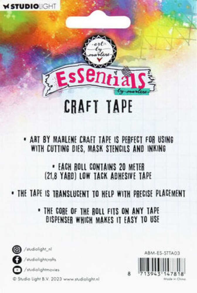 Studio Light Essentials Craft Tape 10/15/20mm (ABM-ES-STTA03) Studio Light Essentials Craft Tape 10/15/20mm (ABM-ES-STTA03)