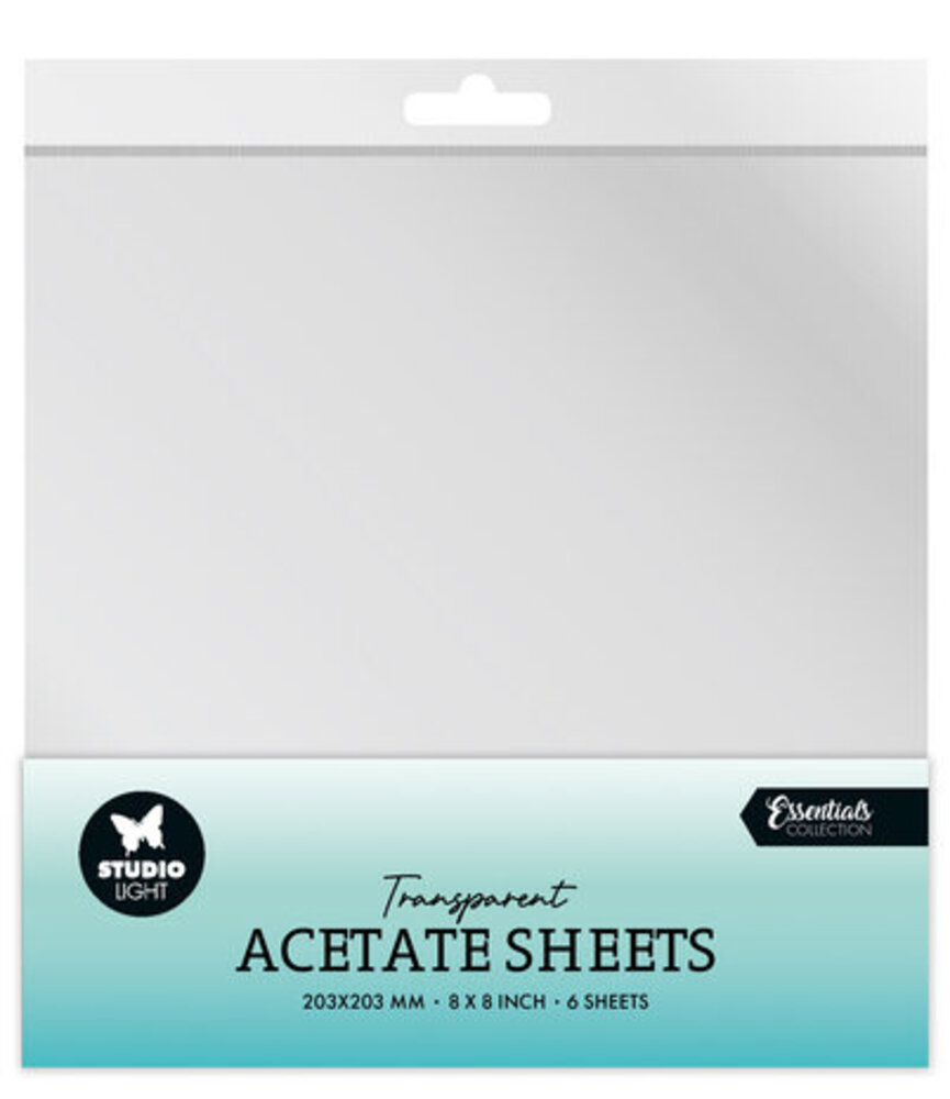 Studio Light Essentials Acetate Sheets 8x8 Inch Transparent (SL-CO-ACS05) Studio Light Essentials Acetate Sheets 8x8 Inch Transparent (SL-CO-ACS05)