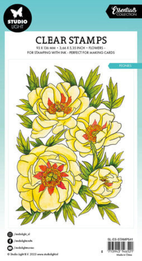 Studio Light Essentials Clear Stamps Peonies (SLESSTAMP541
