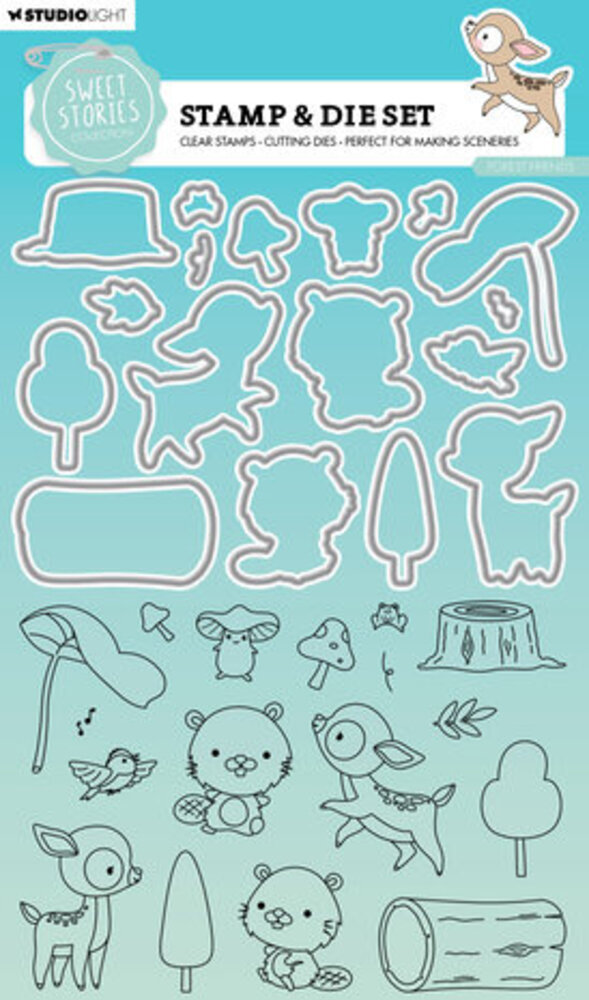 Studio Light Sweet Stories Stamp & Die Forest Friends (SL-SS-SCD75) Studio Light Sweet Stories Stamp & Die Forest Friends (SL-SS-SCD75)