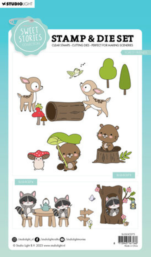 Studio Light Sweet Stories Stamp & Die Forest Friends (SL-SS-SCD75) Studio Light Sweet Stories Stamp & Die Forest Friends (SL-SS-SCD75)