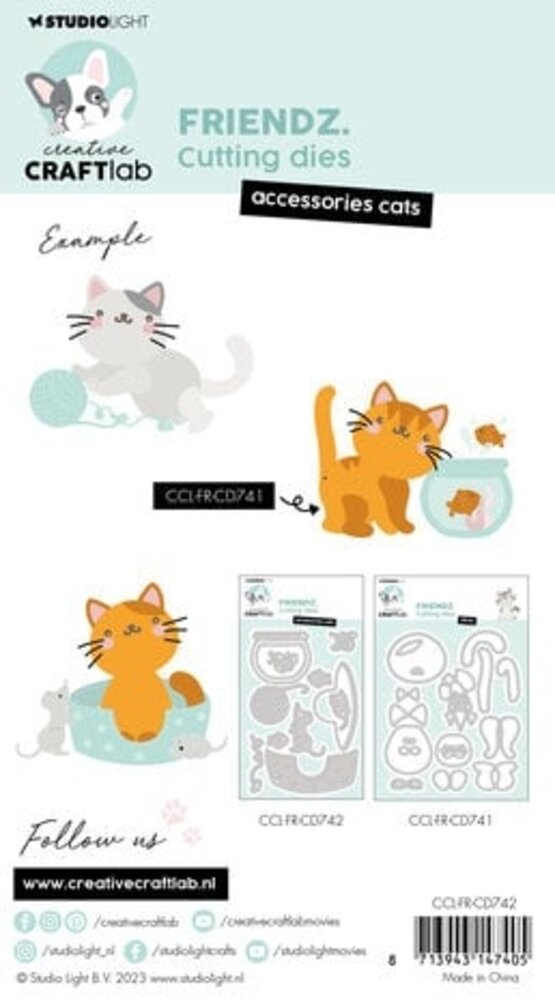 Creative Craftlab Friendz Dies Cats Accessoires (CCL-FR-CD742) Creative Craftlab Friendz Dies Cats Accessoires (CCL-FR-CD742)