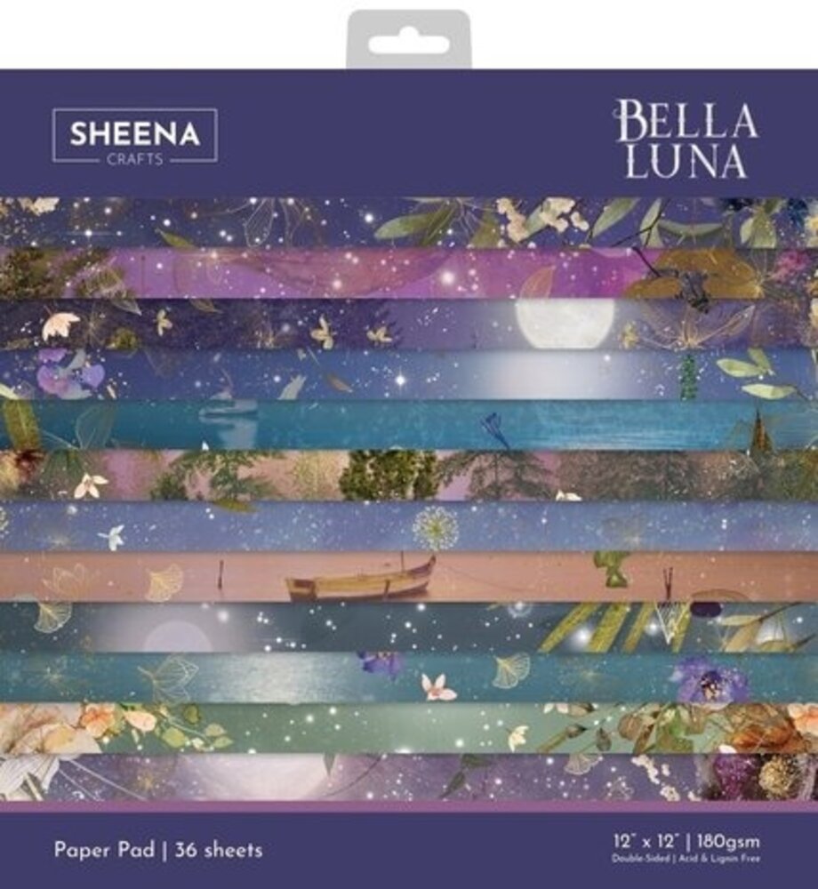 Sheena Bella Luna 12x12 Inch Paper Pad (SD-BL-PAD12)