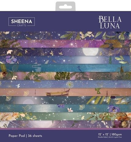 Sheena Bella Luna 12x12 Inch Paper Pad (SD-BL-PAD12)