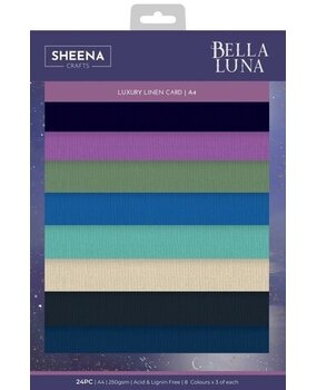 Sheena Bella Luna A4 Luxury Linen Card Pack (SD-BL-LINEN-A4)