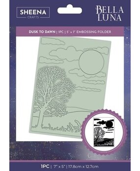 Sheena Bella Luna Embossing Folder Dusk to Dawn (SD-BL-EF5-DTD) Sheena Bella Luna Embossing Folder Dusk to Dawn (SD-BL-EF5-DTD)