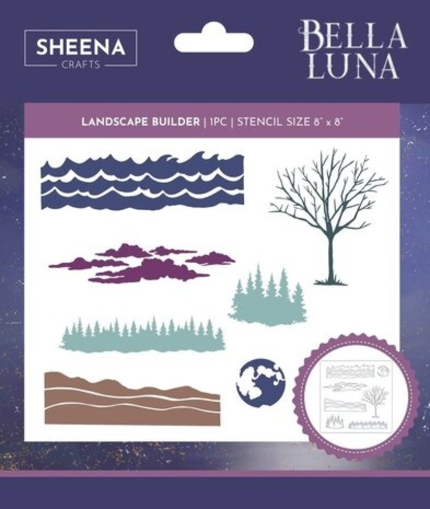 Sheena Bella Luna Stencil Landscape Builder (SD-BL-STEN-LANBU) Sheena Bella Luna Stencil Landscape Builder (SD-BL-STEN-LANBU)